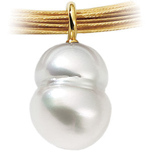 18K Yellow South Sea Cultured Pearl Pendant