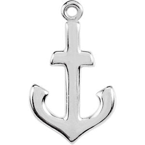 Sterling Silver Petite Anchor Dangle 