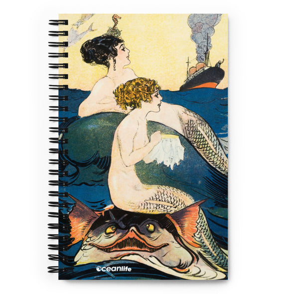 Vintage Mermaid Spiral Notebook