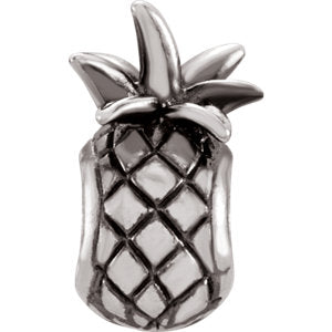 Sterling Silver 13.7x8.2mm Pineapple Bead