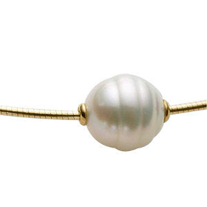 18K Yellow South Sea Cultured Pearl Necklace