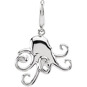 Gold Fashion Octopus Charm