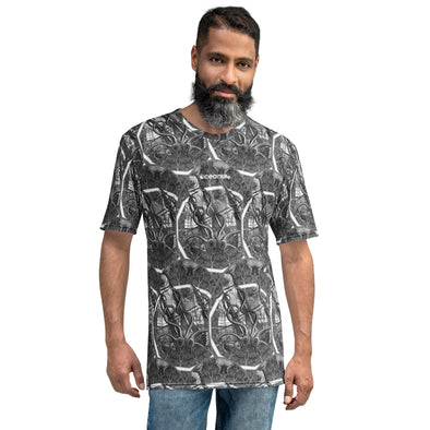 Men's Vintage Kraken Print T-shirt