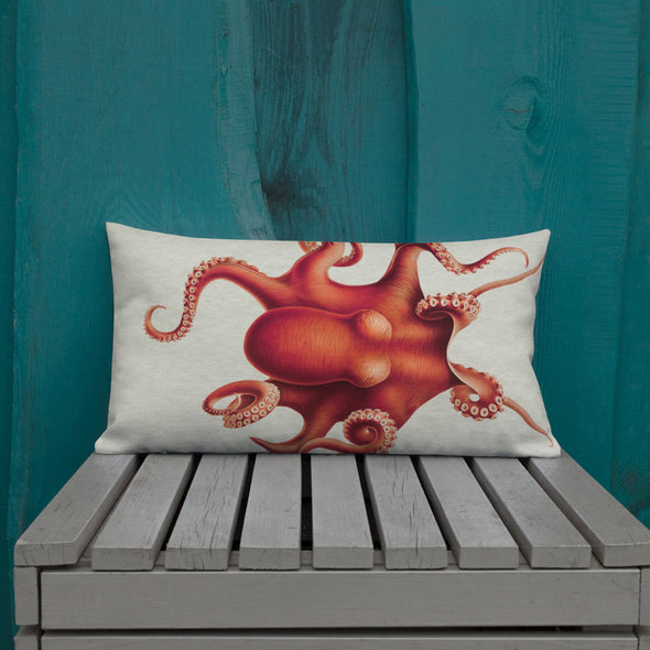 Premium Red Octopus Pillow