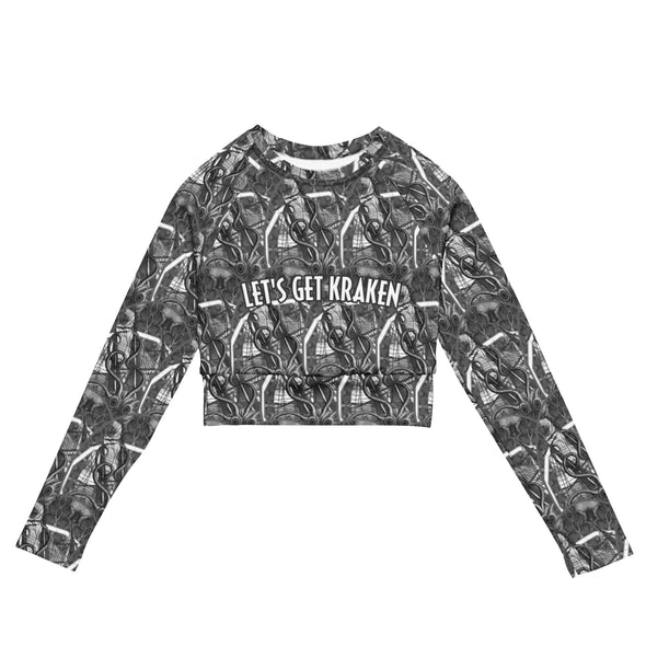 Let's Get Kraken Long-sleeve Crop Top