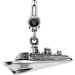 Sterling Silver Cruise Ship Charm