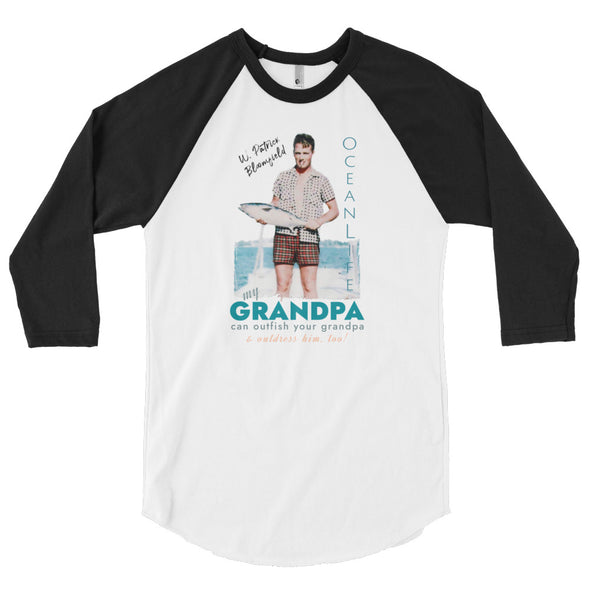 My Grandpa Can Outfish Your Grandpa - 3/4-Sleeve Raglan T-Shirt