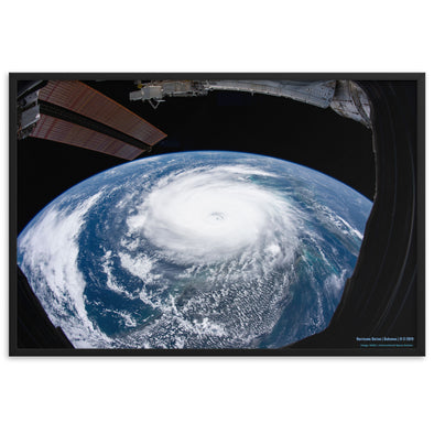 Hurricane Dorian from Space - Framed Print for Bahamas Relief