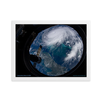 Dorian Space Porthole - Framed Print for Bahamas Relief