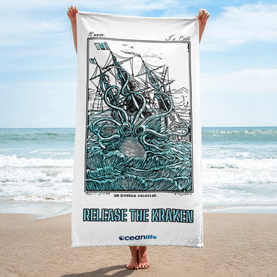 Release The Kraken Beach Towel